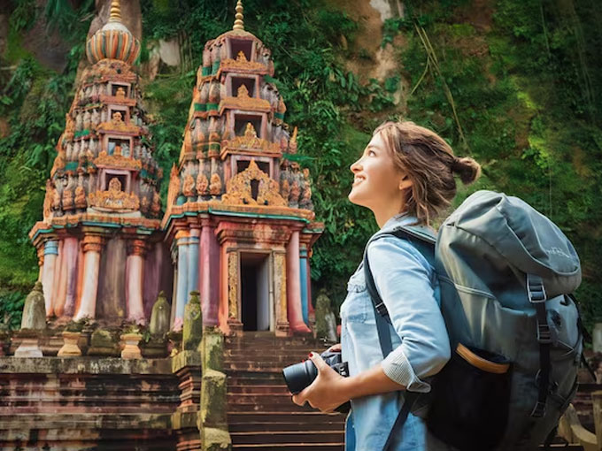 Thailand beach and travellers