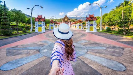 Beautiful views of Mae Taeng River, Chiang Mai, Thailand