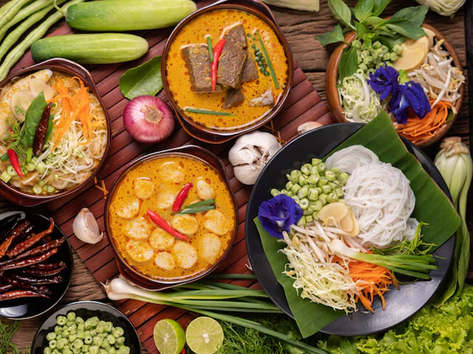 Rice fields and countryside in Chiang Mai, Thailand